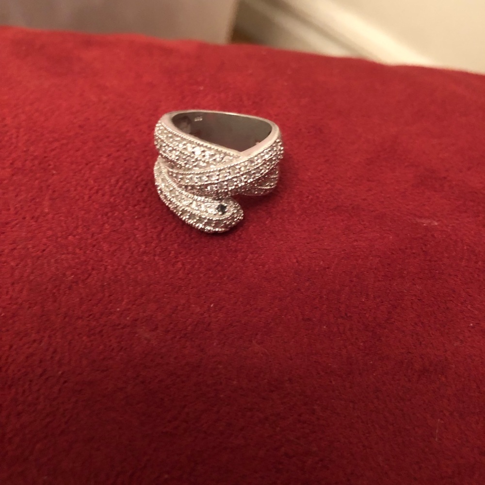 Sliver wrap snake ring